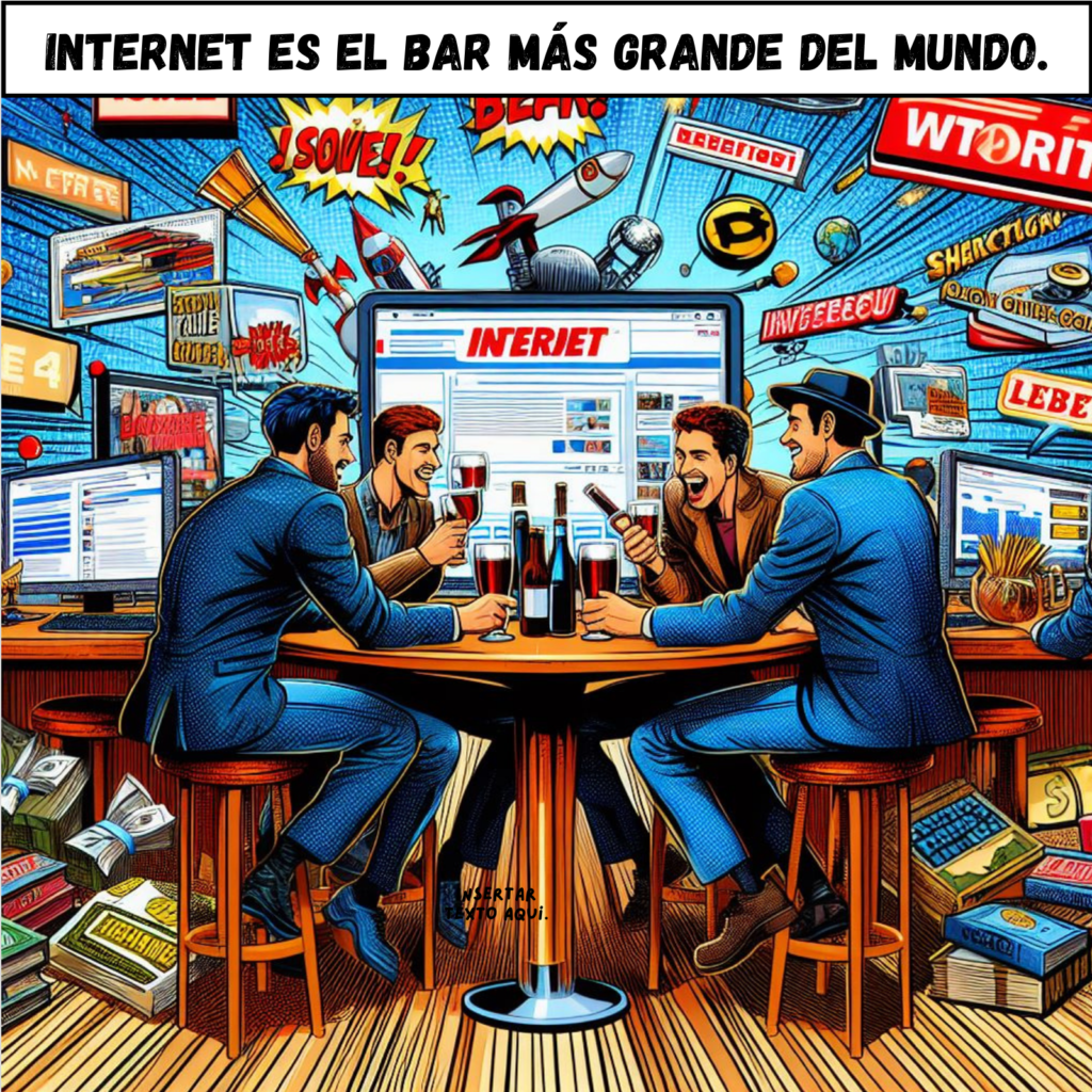 Internet es el bar más grande del mundo.