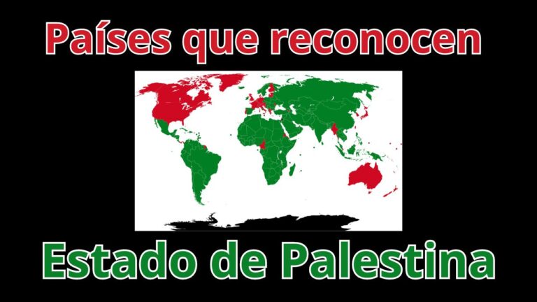 Países que reconocen el estado de Palestina