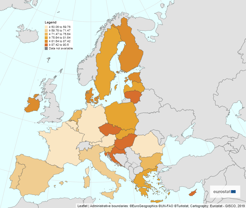 El 65% de la población entre 65 y 74 años de la UE han leído noticias online.