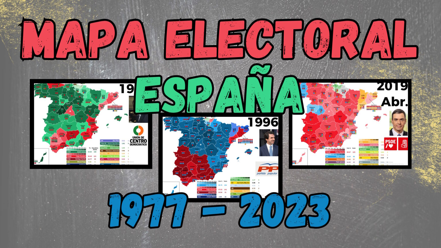 Mapas electorales de España: Así se transforma el mapa político Español desde 1977 hasta 2023