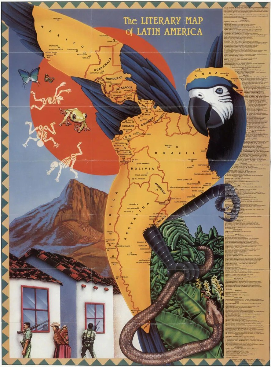 Mapa literario de Latinoamérica (1988)