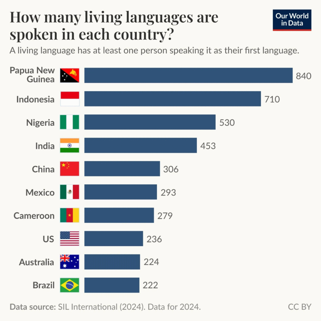 Los países que hablan más idiomas: diversidad lingüística del planeta