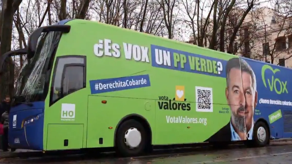 HazteOir que están haciendo campaña contra Vox en Aragón