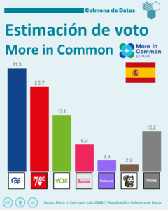 Encuesta elecciones generales more in common: estimacion de voto